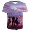 8 Kids Girl Anna 2 Elsa Print T Shirt Summer Baby Cotton Tops Toddler Tees Clothes Children