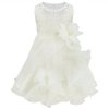 7 iiniim Vestido infantil festa Baby Girls Dress Baptism Toddler Gown Pageant Dress Pearls Princess for Wedding
