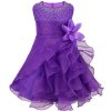 5 iiniim Vestido infantil festa Baby Girls Dress Baptism Toddler Gown Pageant Dress Pearls Princess for Wedding