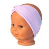 Baby Nellys Bavlněná čelenka dvouvrstvá, lila (Velikost 56/62 (0-3m))