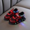 3 2020 Boys Glowing Light Sneakers Spring and Autumn Fashion Children Sport Shoes Luminous Baby Cartoon Causal