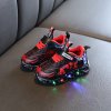 1 2020 Boys Glowing Light Sneakers Spring and Autumn Fashion Children Sport Shoes Luminous Baby Cartoon Causal