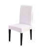 20 Solid Color Chair Cover Spandex Stretch Elastic Slipcovers Chair Covers White For Dining Room Kitchen Wedding