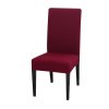 4 Solid Color Chair Cover Spandex Stretch Elastic Slipcovers Chair Covers White For Dining Room Kitchen Wedding