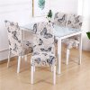 17 Dining Chair Cover Spandex Elastic Pastoral Print Modern Slipcovers Furniture Cover Kitchen Wedding housse de chaise