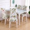 7 Dining Chair Cover Spandex Elastic Pastoral Print Modern Slipcovers Furniture Cover Kitchen Wedding housse de chaise