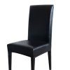 0 PU Leather fabric solid color chair cover waterproof Dining seat Chair Covers Hotel Banquet wedding Seat