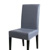 3 PU Leather fabric solid color chair cover waterproof Dining seat Chair Covers Hotel Banquet wedding Seat