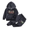 8 2019 Spring Autumn Girls Sport Suit Cool Wings Hooded Tracksuit Kids Clothes Boys Outfits Suits Children
