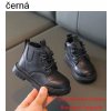 Kožené kotníkové botičky - podzimní, bez kožíšku
