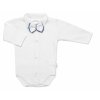 5-dílná pletená sada Baby Nellys, Boy, body, kalhoty, svetr, čepička, motýlek - modrá (Velikost koj oblečení 56 (1-2m))