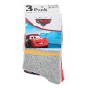 SADA 3 KS PONOŽKY CARS (Velikost 23-26)