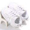 Newborn Baby Boys Girls Anti slip Soft sole Infant Prewalker Toddler Sneaker Shoes Baby Casual Tie White Edge