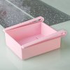 Hoomall Refrigerator Storage Box Kitchen Food Container Fresh Spacer Layer Storage Rack Pull out Drawer Fresh Pink