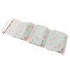 Flamingo Pattern Cotton Linen Hanging Storage Bag 3 Pockets Wall Mounted Wardrobe Hang Bag Wall Pouch 895733
