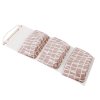 Flamingo Pattern Cotton Linen Hanging Storage Bag 3 Pockets Wall Mounted Wardrobe Hang Bag Wall Pouch 895734
