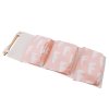 Flamingo Pattern Cotton Linen Hanging Storage Bag 3 Pockets Wall Mounted Wardrobe Hang Bag Wall Pouch 895736
