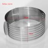 Stainless Steel Mousse Cake Layer Cut Tools Cake Slicer Device Mold Bakeware Cooking Cake RingTools Metal 34