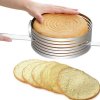 Stainless Steel Mousse Cake Layer Cut Tools Cake Slicer Device Mold Bakeware Cooking Cake RingTools Metal 33