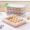 JiangChaoBo Can Be Stacked Refrigerator Egg Storage Box 24 Egg Care Kitchen With A Dust Proof 3