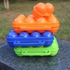 1pc Plastic 12 Grids Portable Camping Picnic Barbecue Outdoor Egg Box Convenient Kitchen Egg Storage Boxes 16