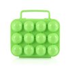 1pc Plastic 12 Grids Portable Camping Picnic Barbecue Outdoor Egg Box Convenient Kitchen Egg Storage Boxes Red