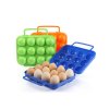 1pc Plastic 12 Grids Portable Camping Picnic Barbecue Outdoor Egg Box Convenient Kitchen Egg Storage Boxes 12
