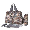 New multifunctional diaper bags mother bag high quality maternity mummy nappy bags flower style mom handbag as picture