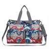New multifunctional diaper bags mother bag high quality maternity mummy nappy bags flower style mom handbag as picture (1)