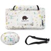 Cute Floral Baby Hanging Basket Stroller Bag Mummy Stroller Travel Nappy Bags Water Bottle Storage Nursing 2