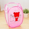 New Foldable Clothes Storage Baskets Mesh Dirty Clothes Laundry Basket Portable Sundries Organizer Toys Container 258469 Bear