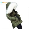 Korean Brand Girls Jackets Kids Faux Fur Collar Coat Children Winter Outwear 3 11 years old 4
