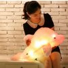 1pc 45cm Luminous Plush Dolphin Dolls Kawaii Light Up Dolphin Pillow Stuffed Toys Colorful Dolphin Plush pink