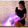 1pc 45cm Luminous Plush Dolphin Dolls Kawaii Light Up Dolphin Pillow Stuffed Toys Colorful Dolphin Plush white
