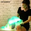 1pc 45cm Luminous Plush Dolphin Dolls Kawaii Light Up Dolphin Pillow Stuffed Toys Colorful Dolphin Plush 2