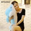 1pc 45cm Luminous Plush Dolphin Dolls Kawaii Light Up Dolphin Pillow Stuffed Toys Colorful Dolphin Plush 6