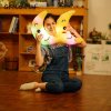1pc 35cm Luminous Moon Plush toy Creative LED Lighting Colorful Pillow Stuffed Glowing Toys for Home 4