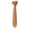1pcs 15cm 100CM black gold brown straight hair for dolls 1 3 1 4 BJD doll 12