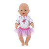 doll outfit set for 18 inch zapf baby born dolls clothes for 18 43cm bebe new A3