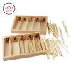 Montessori Math Toys Mathematics Montessori Materials Educational Wooden Spindle Box Early Learning Training Toy UB0663H 1