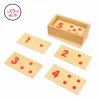 Montessori Wooden Math Toys For Children Preschool Educational Montessori Materials Number Matching Teaching Aids UA2765H Montessori Toy