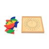 Montessori dřevěný úhloměr