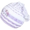Pletená čepička-šátek New Baby kočička fialová (Barva Fialová, Velikost 104 (3-4r))