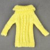 Pure Manual Doll Accessories Knitted Handmade Sweater Tops Coat Dress Clothes For Barbie Doll Gifts For gold