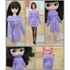 Pure Manual Doll Accessories Knitted Handmade Sweater Tops Coat Dress Clothes For Barbie Doll Gifts For 2