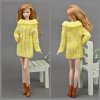 Pure Manual Doll Accessories Knitted Handmade Sweater Tops Coat Dress Clothes For Barbie Doll Gifts For 5