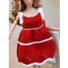 Pure Manual Doll Accessories Knitted Handmade Sweater Tops Coat Dress Clothes For Barbie Doll Gifts For 21