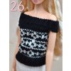 Pure Manual Doll Accessories Knitted Handmade Sweater Tops Coat Dress Clothes For Barbie Doll Gifts For 26