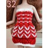 Pure Manual Doll Accessories Knitted Handmade Sweater Tops Coat Dress Clothes For Barbie Doll Gifts For 32