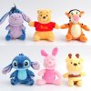 Medvídek Pú & Stitch & Zootropolis závěsné plyšové postavičky, 12 cm